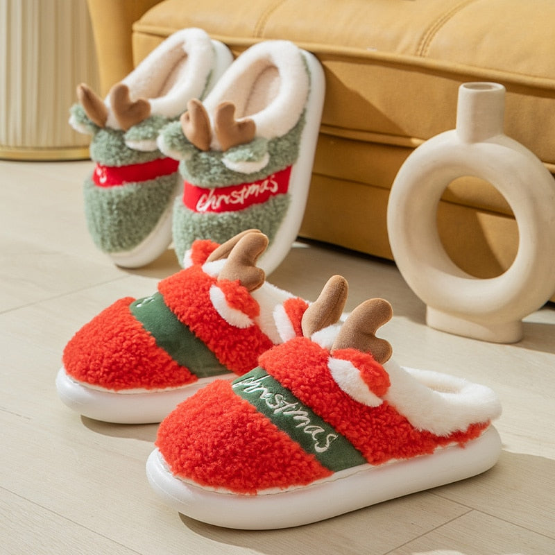 Marketsuit™ Thick Sole Christmas Deer Slippers