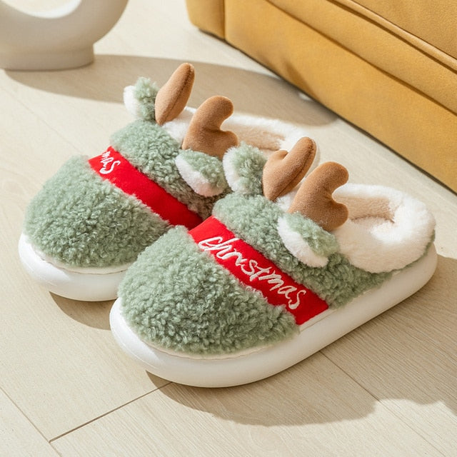 Marketsuit™ Thick Sole Christmas Deer Slippers