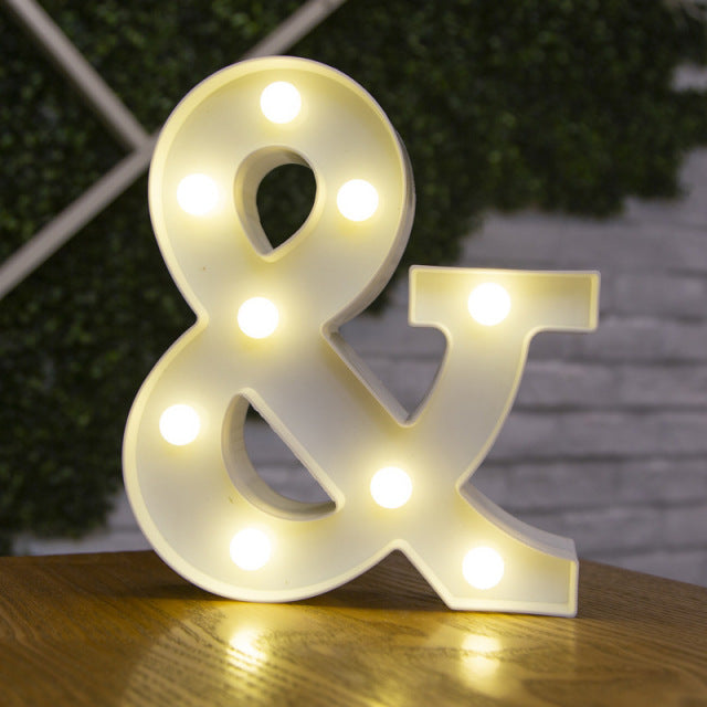 Marketsuit™ Alphabet Letter LED Lights