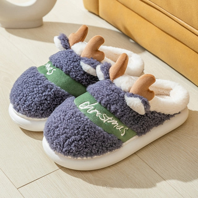 Marketsuit™ Thick Sole Christmas Deer Slippers